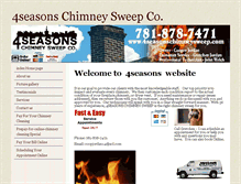 Tablet Screenshot of 4seasonschimneysweep.com